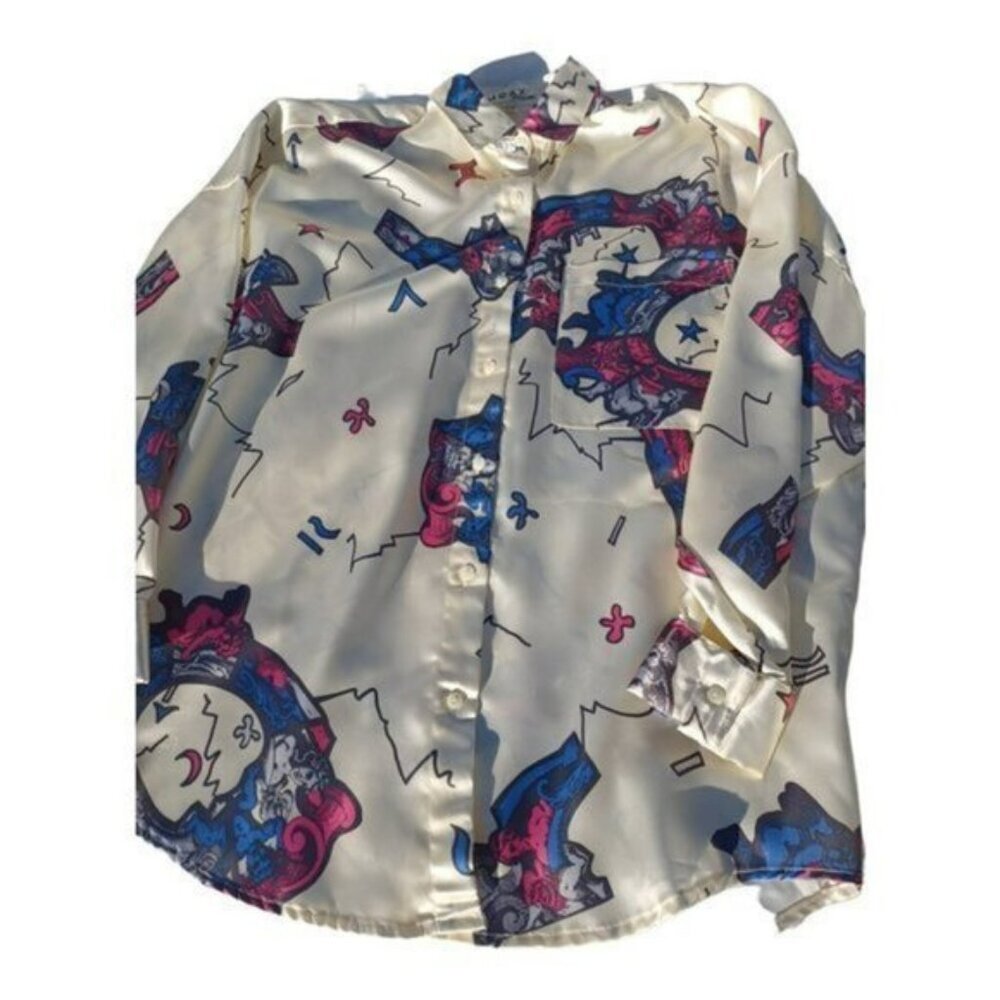 Mexx Emmanuelle Vintage Satin Oversized Shirt